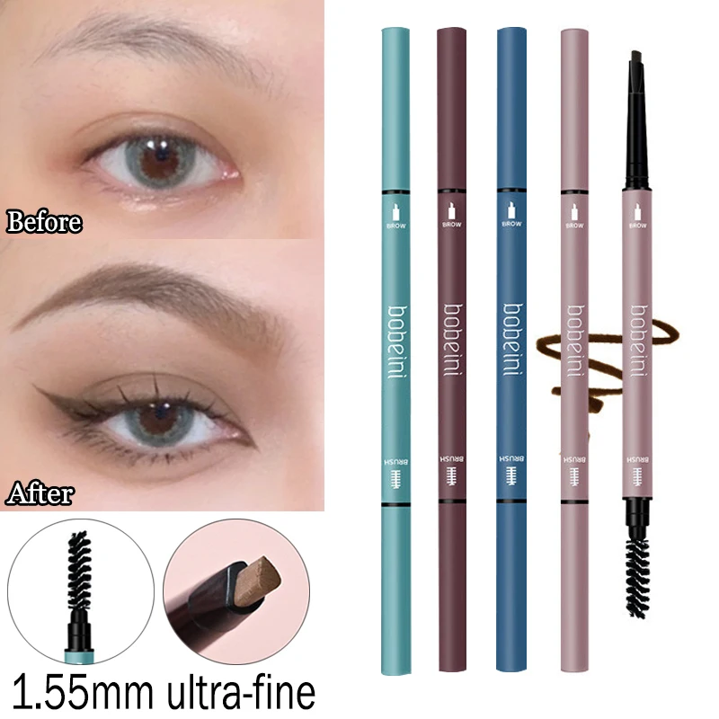 

Ультратонкий карандаш для бровей с двойной головкой, натуральный стойкий Водостойкий карандаш для бровей черного и коричневого цвета, косм...