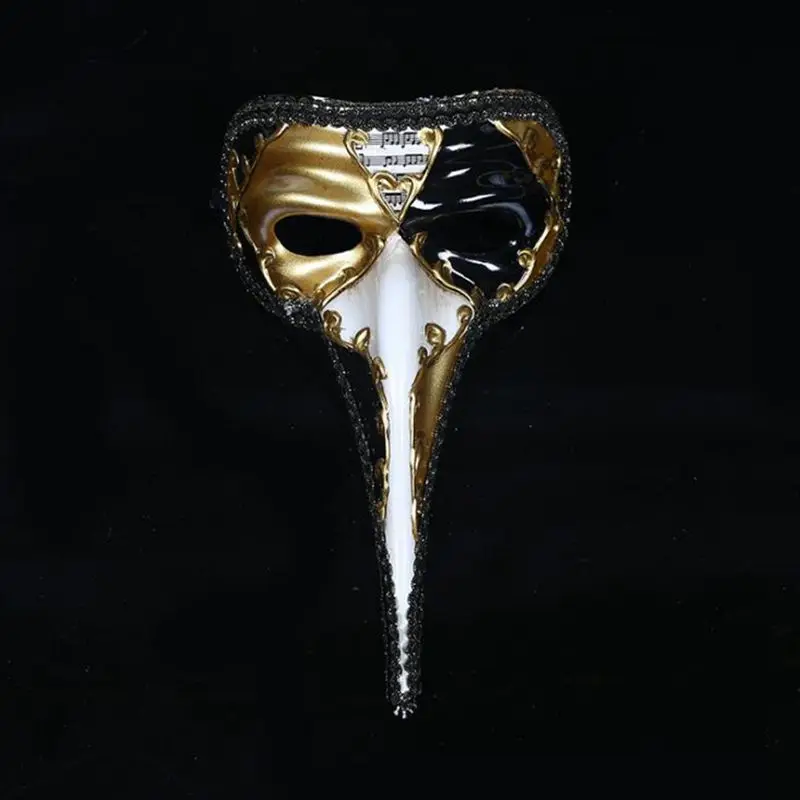 Venetian Mask Small Long Nose Halloween Masquerade Painted Antique Proboscis Wang Adult Male Models |