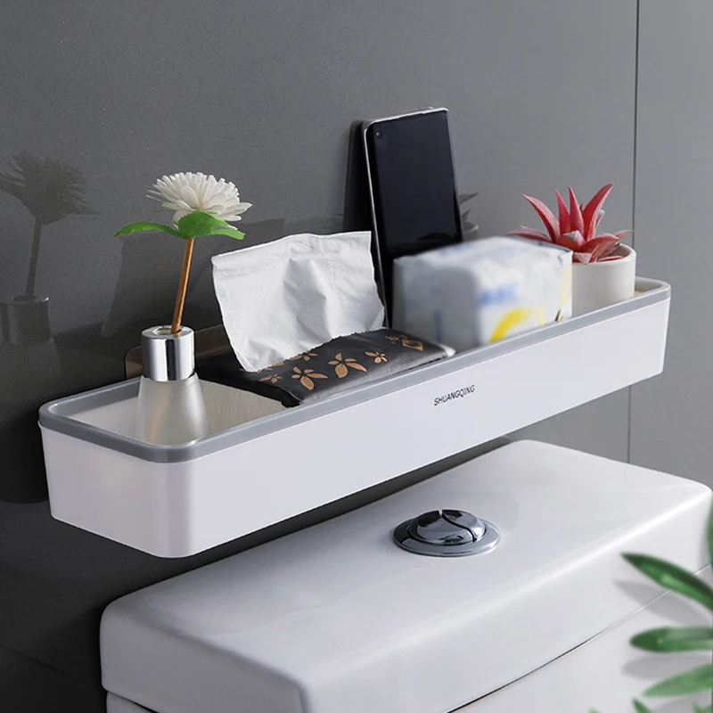 

Multifunctional Rack Storage Rack Wall Free Bathroom Hanging Punch Organizer Artifact Cabinet Toilet Above Shelf Toilet