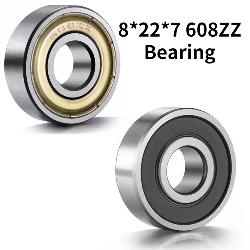 100 шт. Шариковые подшипники с глубоким желобом 8x22x7 мм