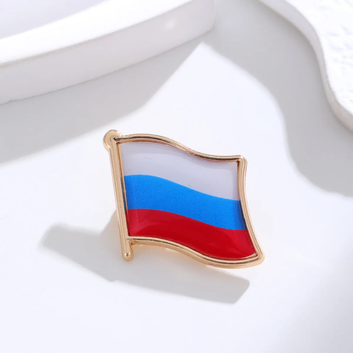 Фото Национальный флаг, значок-брошь ко Дню Победы России, трансграничный эпоксидный значок, значок-капля масла, мужские и женские значки. №4