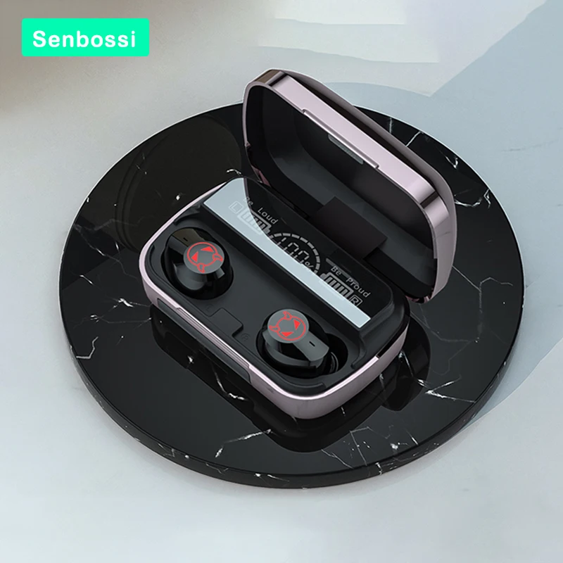

Tws-стереонаушники Senbossi M23 с поддержкой Bluetooth и зарядным футляром