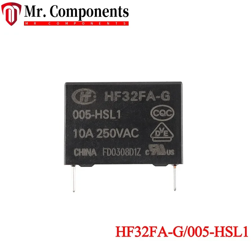 5 шт. HF32FA HF32FA-G/005-HSL1 012-HSL1 024-HSL1 В 12 24 постоянного тока 10 А HF32FA-G-012-HSL1 4-контактное