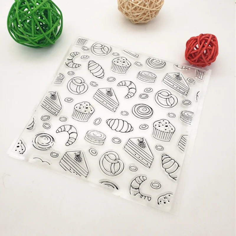 Прозрачный силиконовый законченный штамп