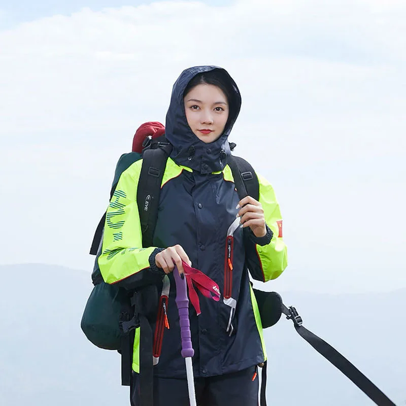 

Outdoor Riding Rain Clothes Waterproof Motorcycle Hoodie Thicken Tarp Rain Coat Pants Suit Reflective Jas Hujan Rain Gear