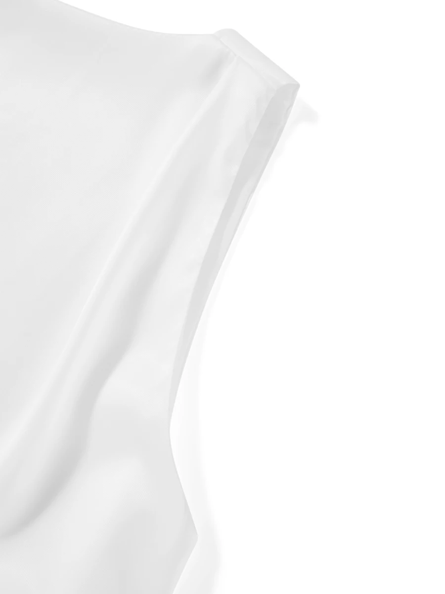 

Женская атласная кофта с регулируемыми бретельками и кружевной отделкой, Элегантная блузка без рукавов с V-образным вырезом