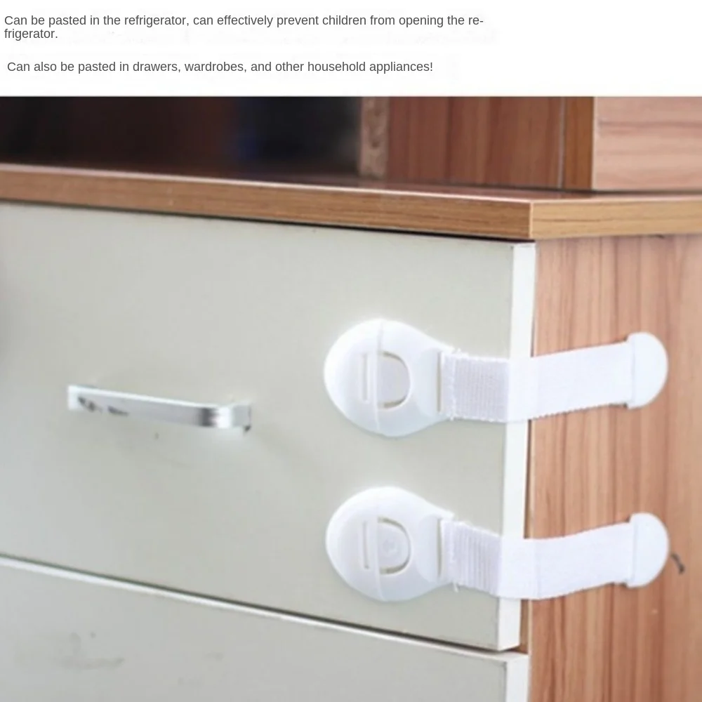 Фото 10 шт. высококачественных универсальных замков для шкафов, ящиков, холодильников, защита от детей №5