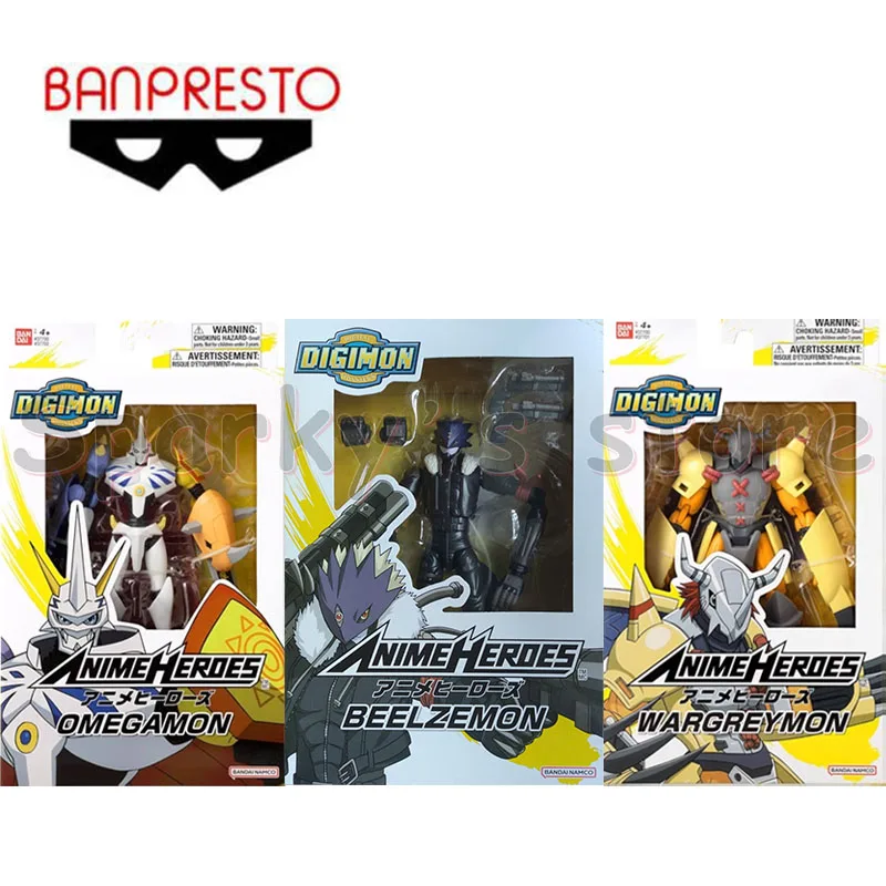 Bandai оригинальные аниме-герои Digimon Adventure аниме-фигурка Omegamon Wargreymon Beelzemon