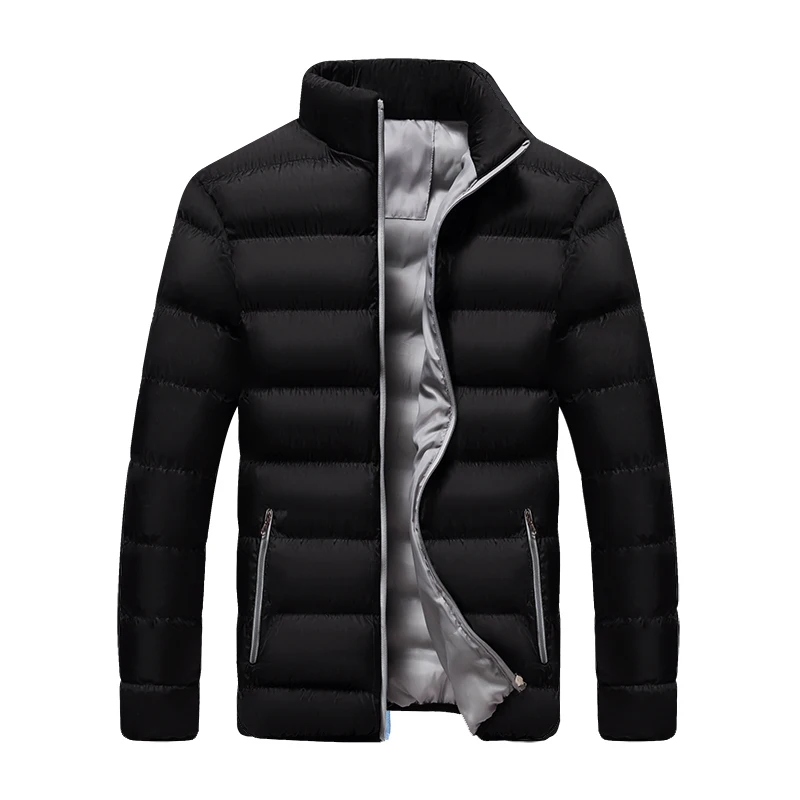 Teen Street Style Tops Plus Size Men's Outdoor Casual Jackets Winter Outerwear Men's Clothing Black Jackets Men's Coats Quilting