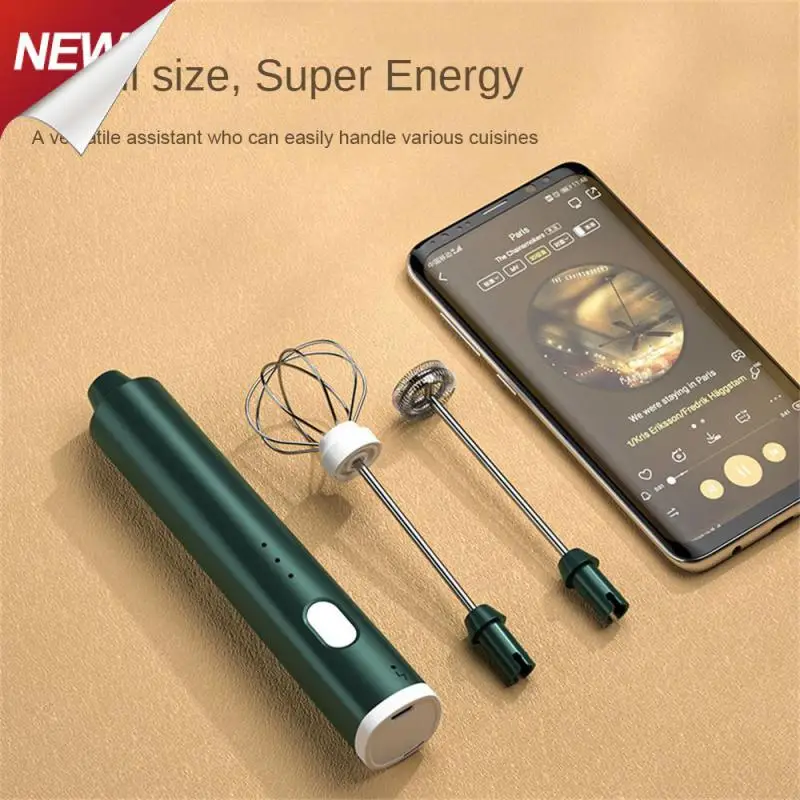 

Creative Electric Whisk Mixer Handheld Bubble Drink Stir Bar Kitchen Whisk Tools Frother Mixer Wireless Gadgets Egg Beater Whisk