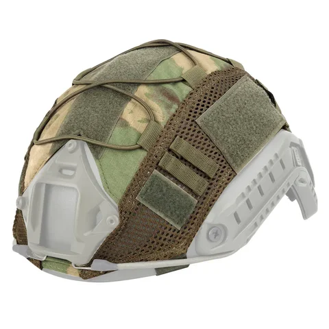 Тактический чехол на шлем с эластичным шнуром, камуфляжный обхват головы 50-62 см для шлемов MH PJ BJ Fast, аксессуары