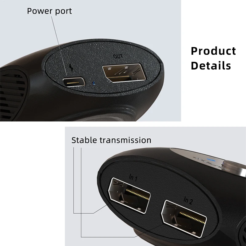 Unnlink 8K60Hz DP переключатель 4K144Hz Displayport 1 4 разделитель 2X1/1X2 двунаправленный конвертер