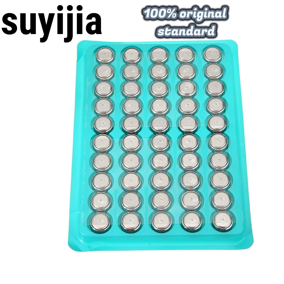 

SUYIJIA 50pcs Watches Cell Coin Battery LR44 L1154 357 SR44 Alkaline Button Batteries AG13 1.5V For Watch/remote control/car key