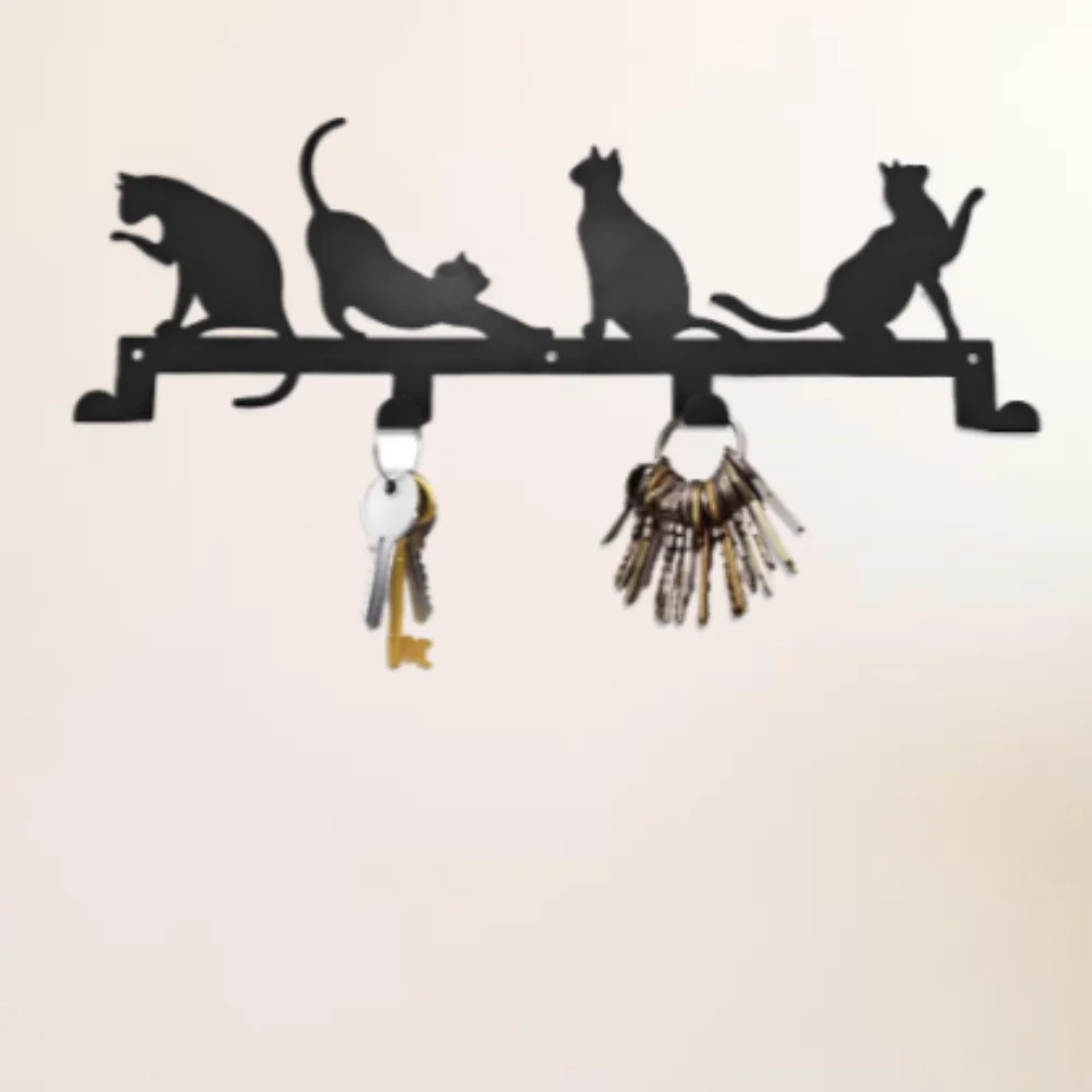 Металлическая Полка HelloYoung В Деревенском Стиле С Милым Котом Компактный