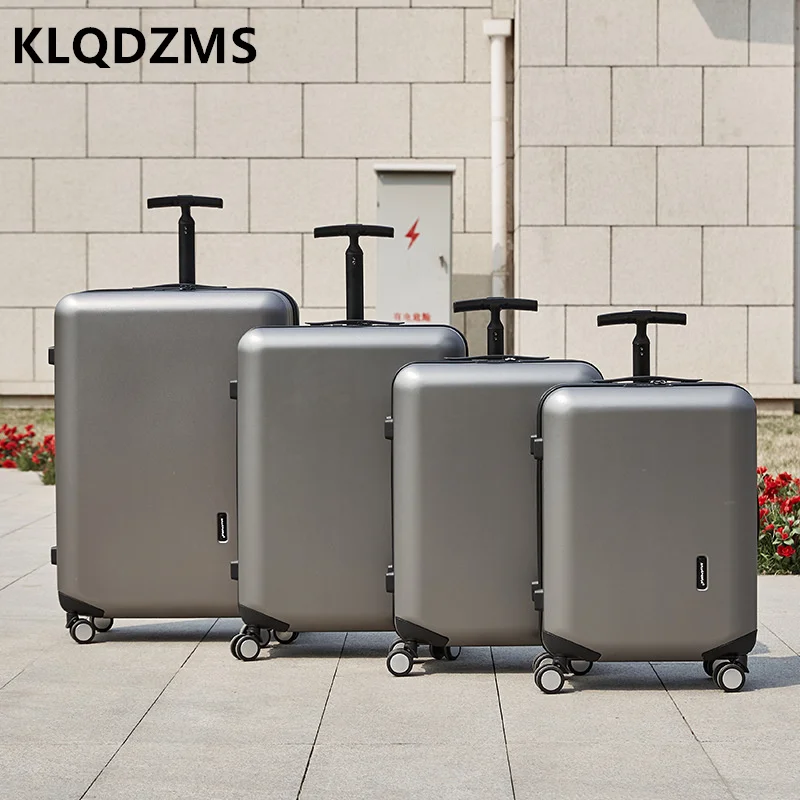 

KLQDZMS Strong And Durable 20"22"24"26"28" Luggage Single Rod Password Trolley Case Men's And Women's Cabin Student Suitcases