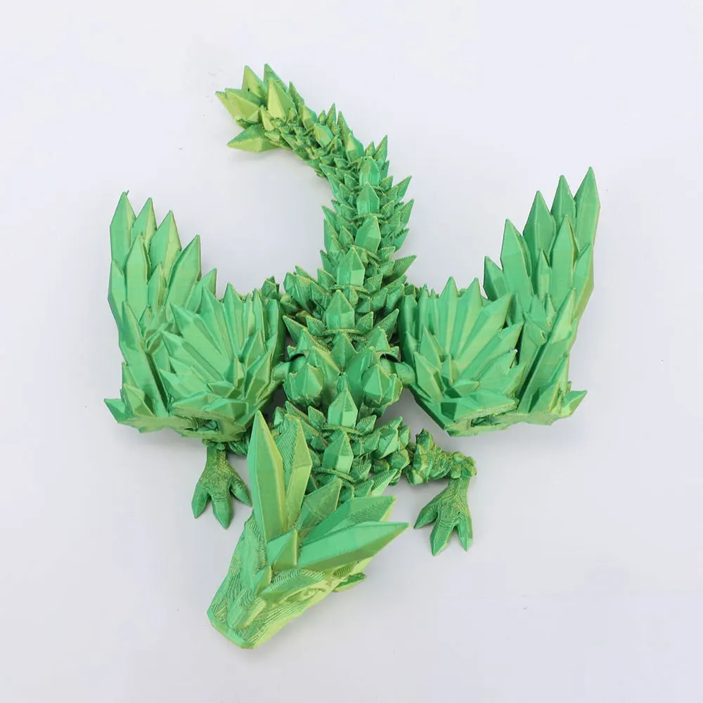 Фигурки дракона и яйца с 3D рисунком драгоценный камень многошарнирный подвижный