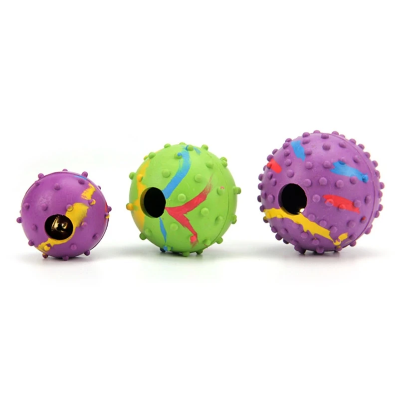 

Dog Ball Toys Interactive Chirping Balls Rubber Material Kitten Molar Toys Kitten Puppy Chasing Bounces Toys