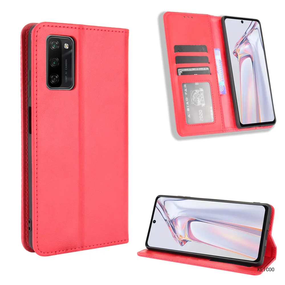 Деловой Чехол-книжка с отделением для карт кожаный флип-чехол Blackview A50 A52 A53 A55 A60 A80