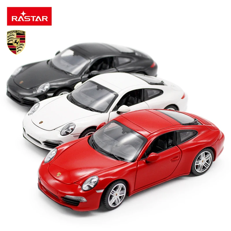 

RASTAR 1:24 Porsche 911 Carrera Alloy Diecast Car Model Simulation Cars Toy Classic Collection Gifts Toys for Boys Open Door