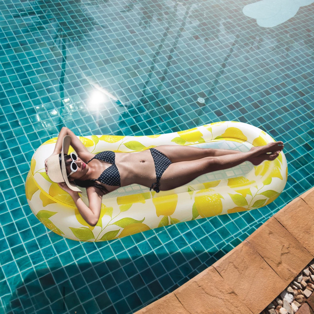 

Inflatable Pool Lounger Float Water Mesh Hammock Floatie Swimming Pool Tanning Lounge Floating Row Party Toy Outdoor Water Mesh