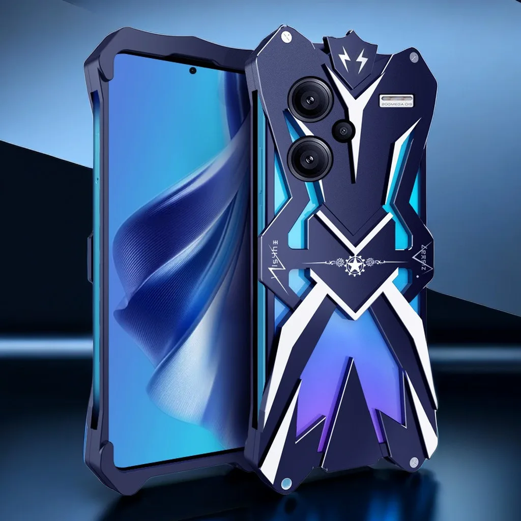 Чехол для Xiaomi Redmi Note 13 Pro Plus 10 11 12 бронированный Металлический Алюминиевый