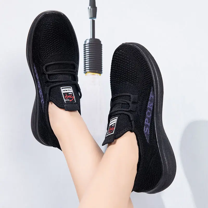 

Туфли женские сетчатые на плоской подошве, модные повседневные кроссовки, дышащие, Мокасины, теннисная обувь, лето