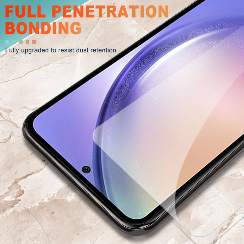 2 шт. прозрачное закаленное стекло для Samsung Galaxy A04 A14 A24 A34 A54 4G5G Защитная пленка