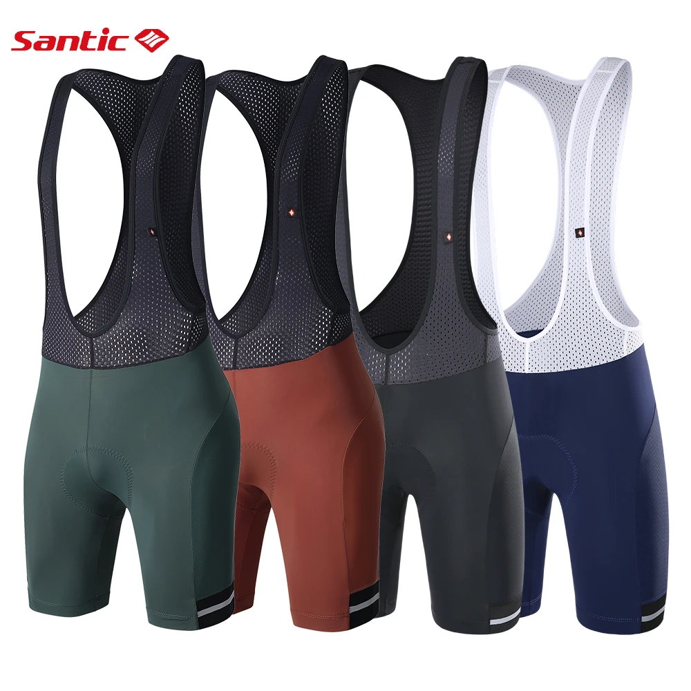 

Мужские велосипедные шорты Santic, дышащие шорты с подкладкой 4D для горного велосипеда, спортивные триатлоновые шорты для шоссейного велосипеда