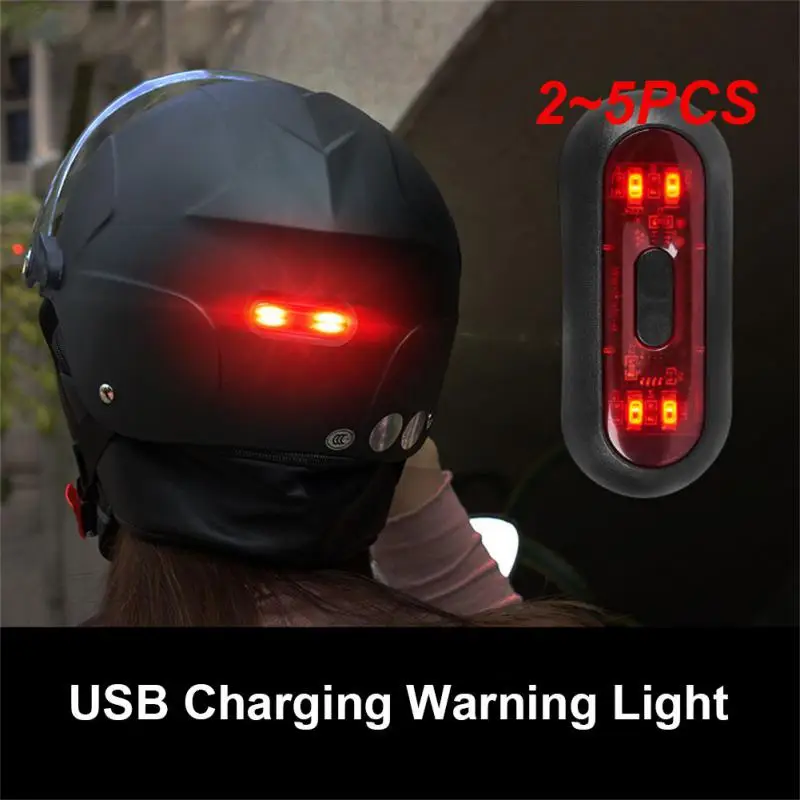

Задний фонарь для велосипеда, перезаряжаемый от USB, 2-5 шт.
