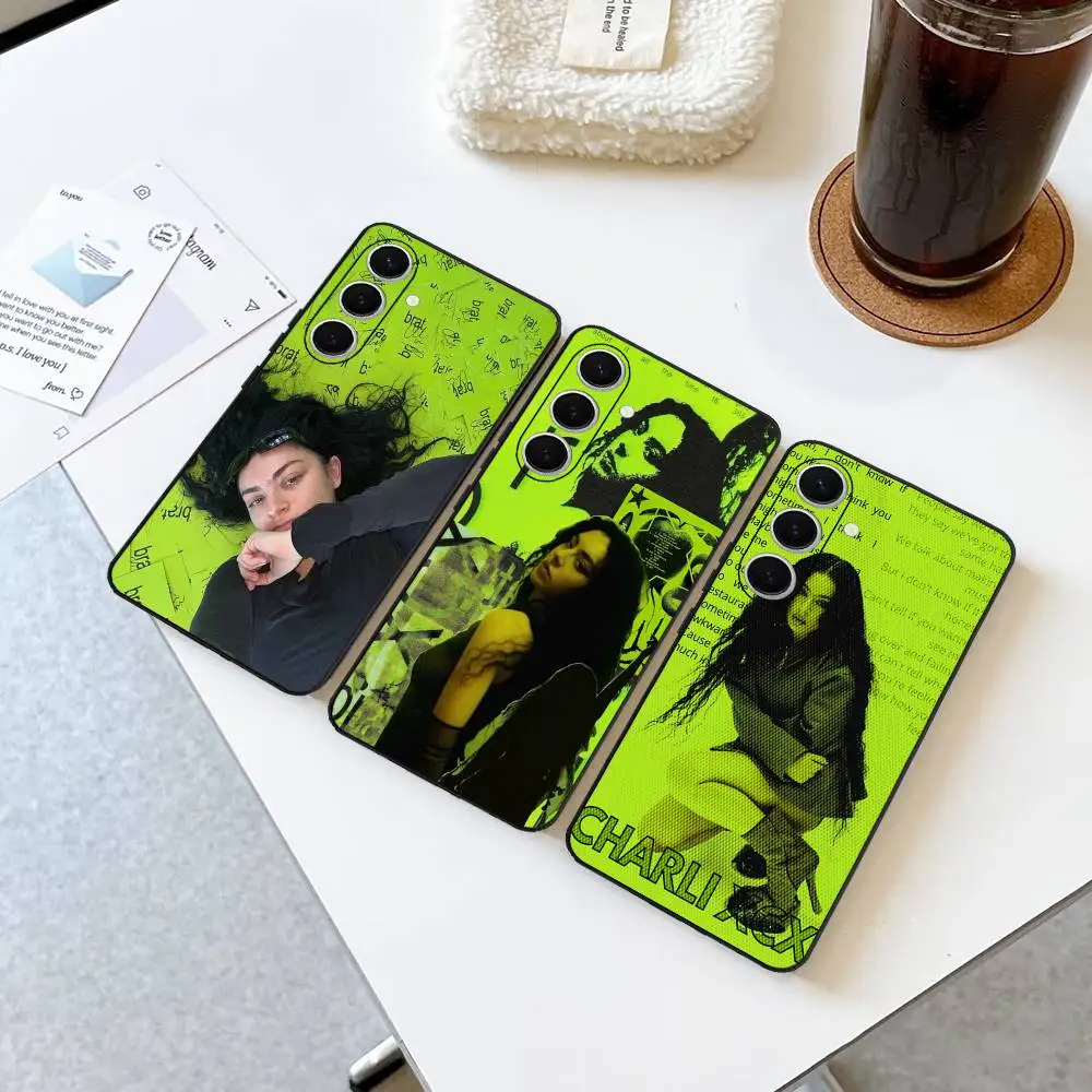 Чехол для телефона C-Charli X-XCX BRAT Singer для Samsung S 24 fe 25 Ultra plus 20 lite 21 30 22 23 24 22 Ultra 5G Fundas (art.: 3920dd1ffb2d0) - 3920dd1ffb2d0