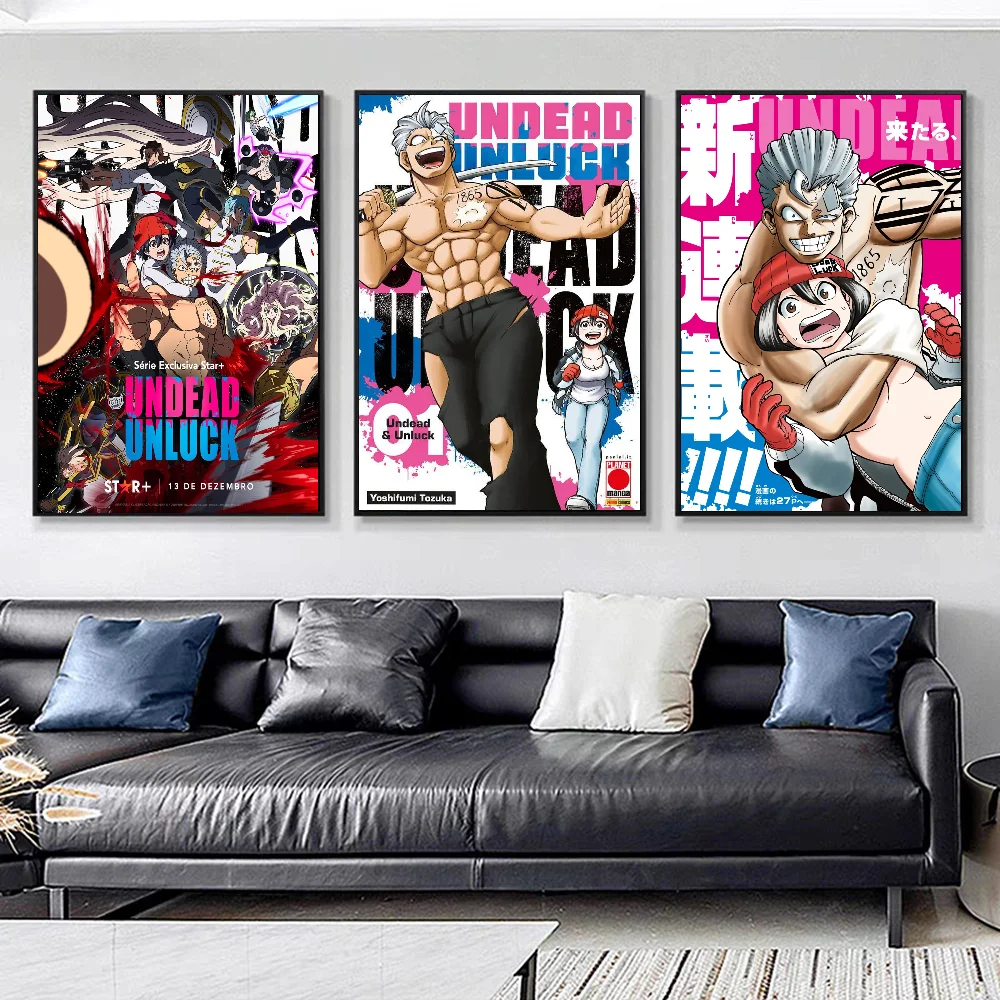 Винтажные плакаты Undead Unluck клейкие печатные из белой бумаги художественные