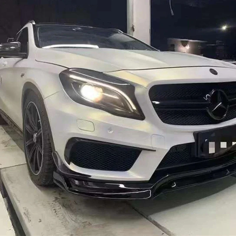 Для Mercedes Benz GLA Class X156 GLA45 передний бампер автомобиля из углеродного волокна, ветровой нож, сплиттер, спойлер Canard, воздушный нож, кузовный комплект (art.: 3920cee48dec5) - 3920cee48dec5