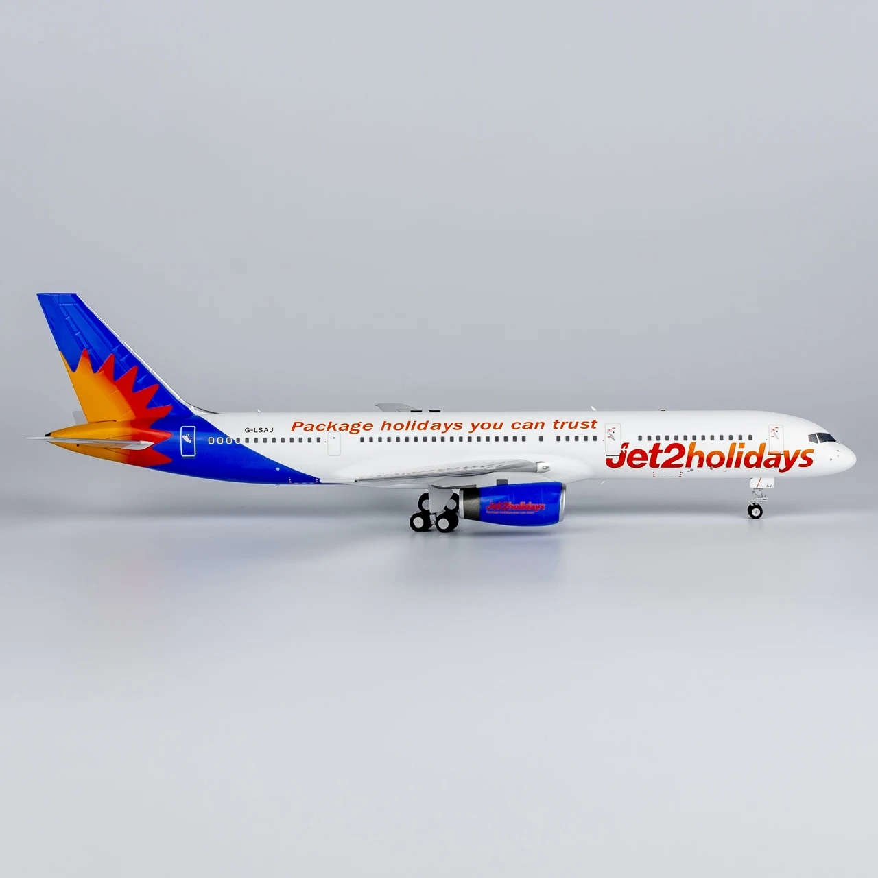 Коллекционный самолет из сплава подарок модель NG 1:200 Jet2 Holidays Boeing B757-200 литой под