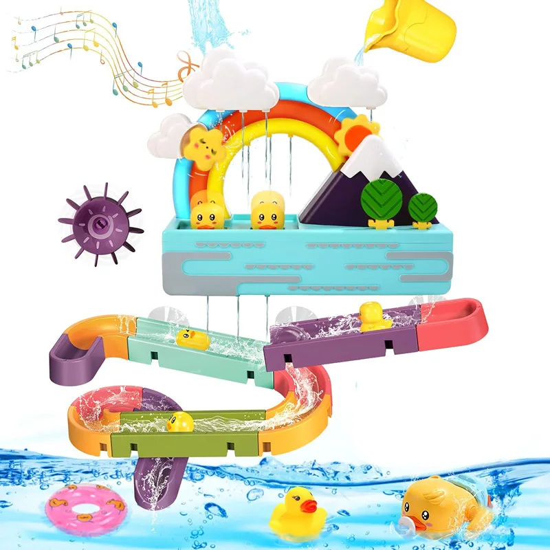 

New Bath Toy Bathtub Toy with Shower and Floating Squirting Toys, Fishing Game for Toddles and Babies for Children Gifts