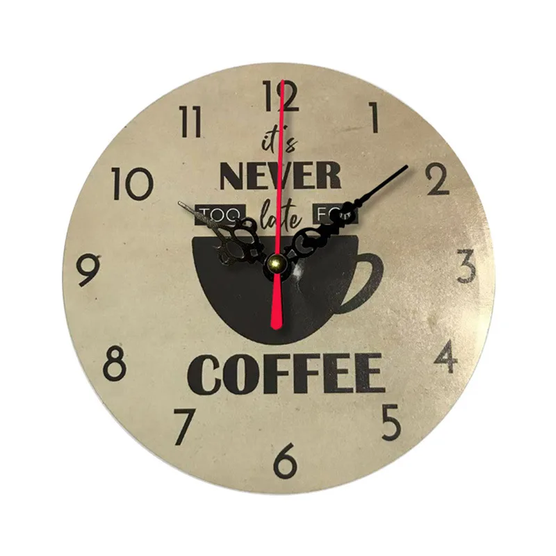 

12cm Wall Clock Creative Silent Clock Living Room Decoration Wall Clock Modern Design Clock Pastoral Style Clock