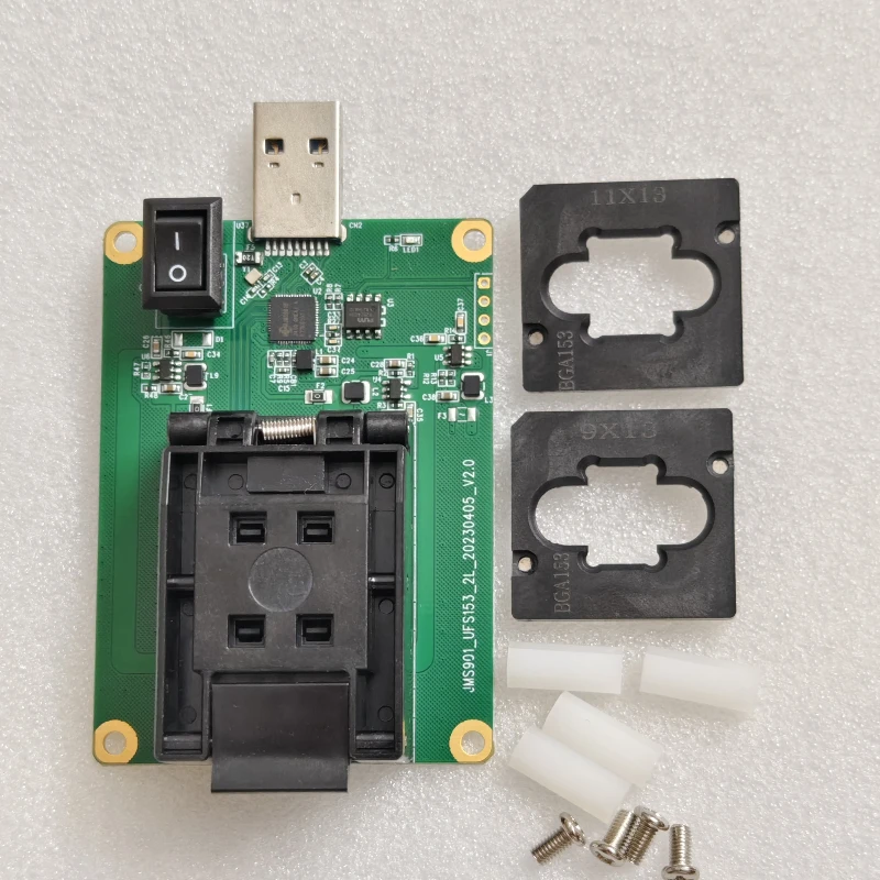 Фото Розетка USB3.0 JMS901 основного управления UFS153 простая горелка, испытательная стойка, инструмент для открытия карт №2