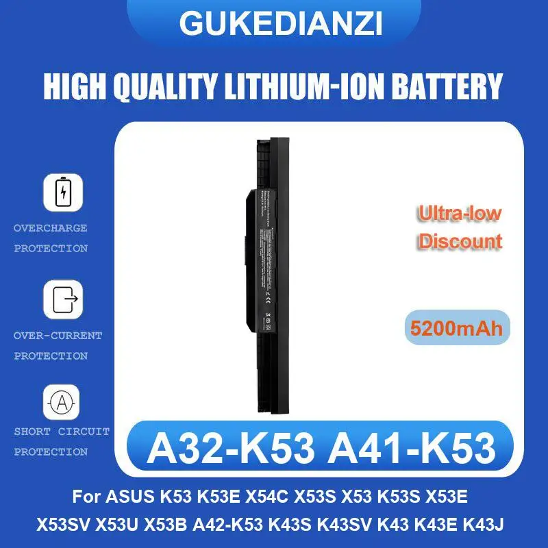 Фото Аккумулятор для ASUS W409L W419L K455L A455L R419L R455L X454L X455L F455L Y483L VM410L K53 K53E X54C X53S X53 K53S X53E X53SV X53U №3