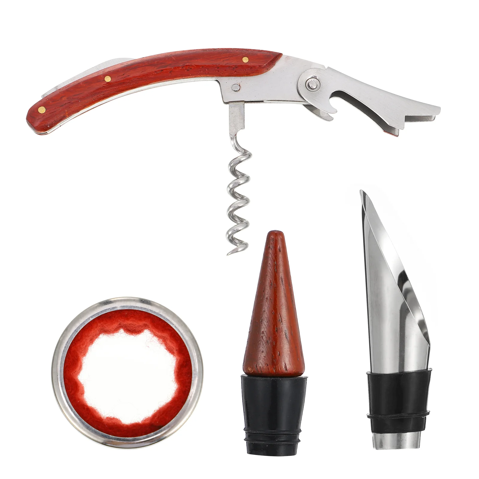 3pcs/set Bottle Opener Premium Sturdy Pourer Opener Drip Ring for Home