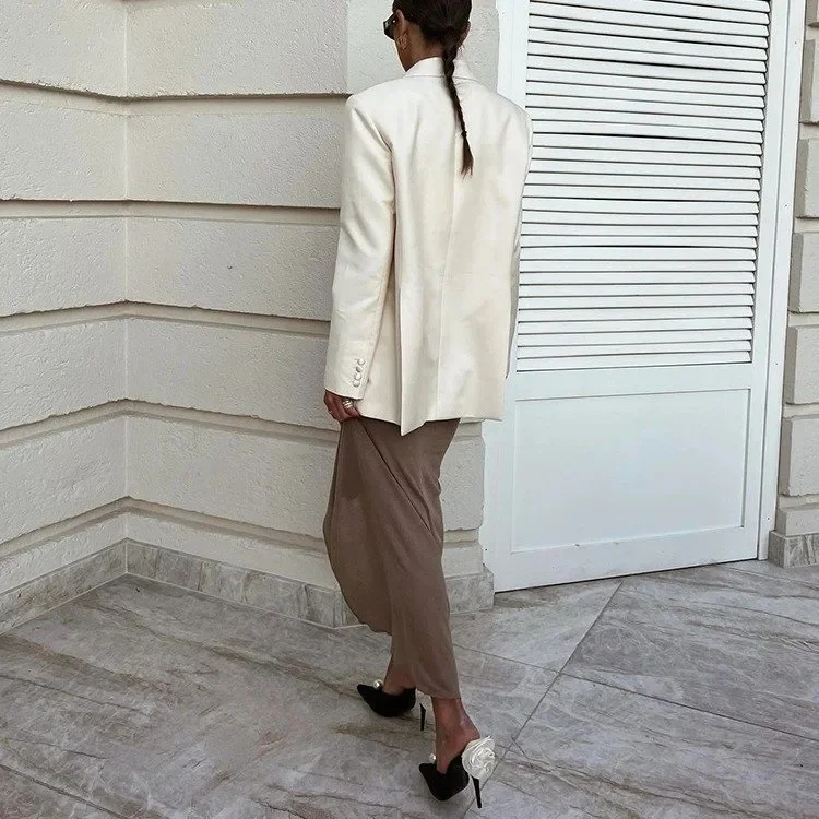 Черные атласные туфли на высоком каблуке Новинка весна-лето жемчужные