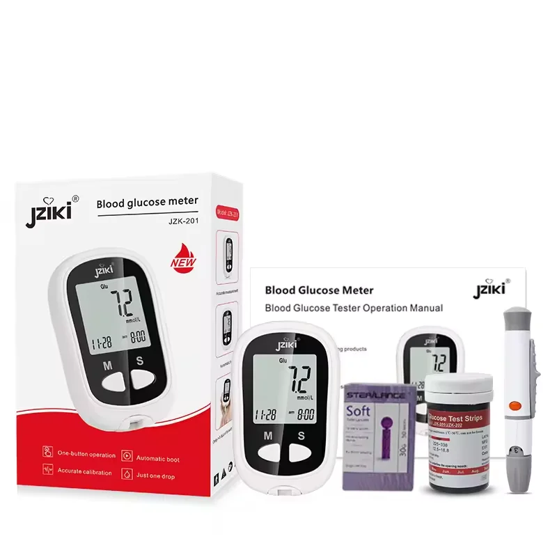 Цифровой Медицинский глюкометр измеритель уровня сахара в крови при диабете с
