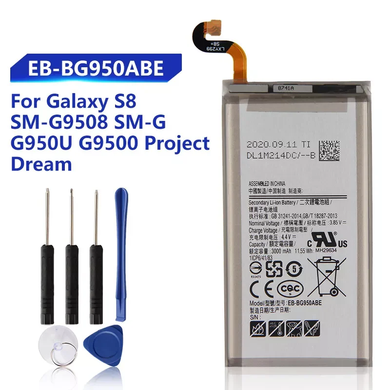 

NEW2022 Replacement Battery For Samsung Galaxy S8 SM-G9508 SM-G G Project Dream G9508 G9500 G950U EB-BG950ABA EB-BG950ABE