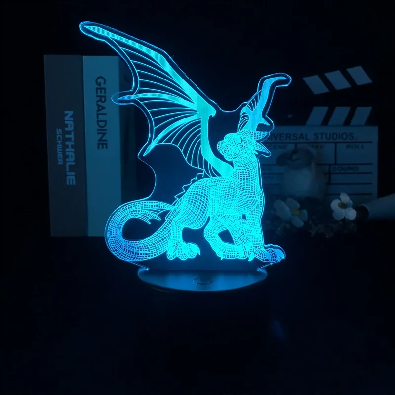 3D ночной Светильник западные драконы хит продаж крутой праздничный подарок для
