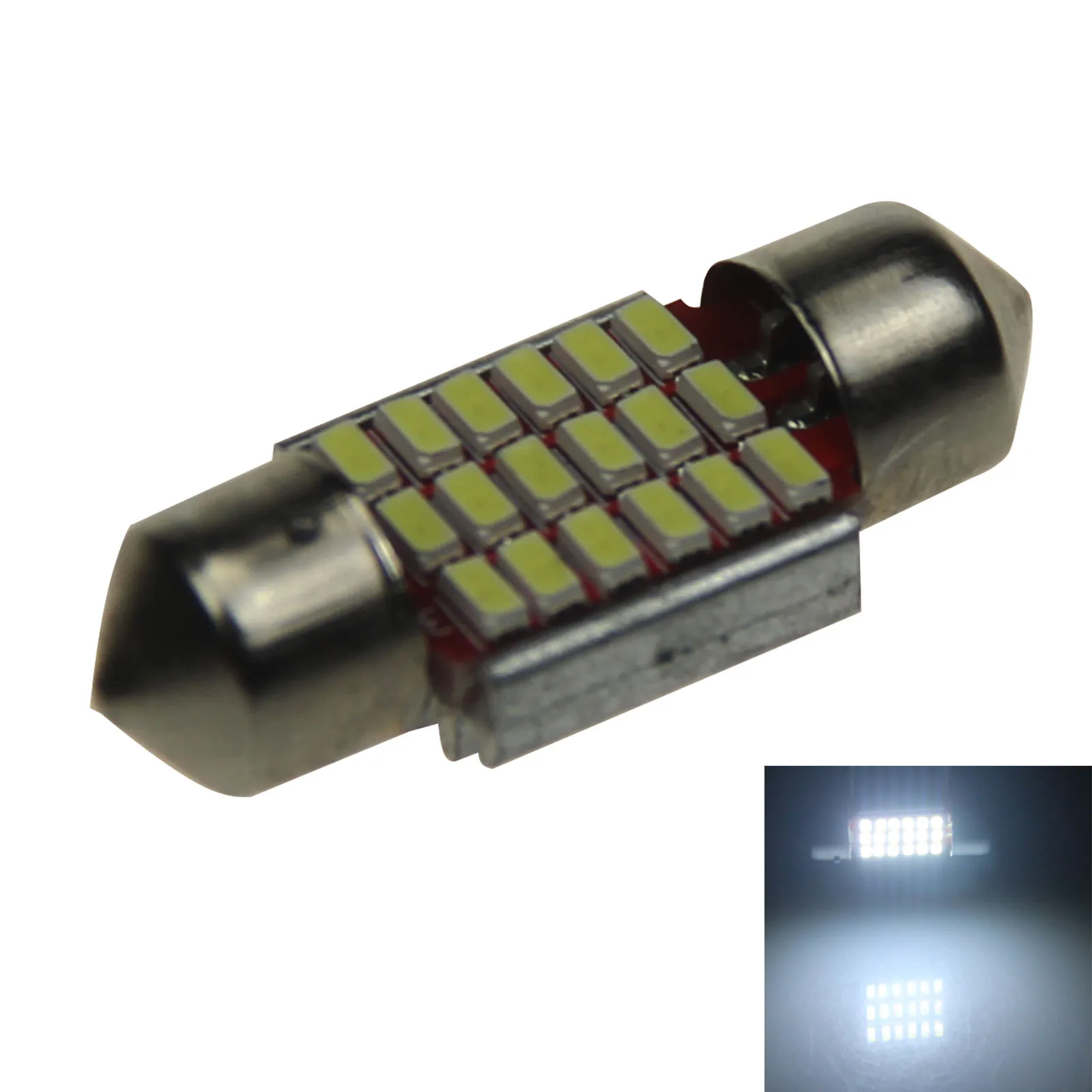 

1X белая автомобильная лампа 31 мм, лампа для чтения, безотказная CAN-шина, 18 излучателей, 3014 SMD, фотолампа 32 мм, Z20906