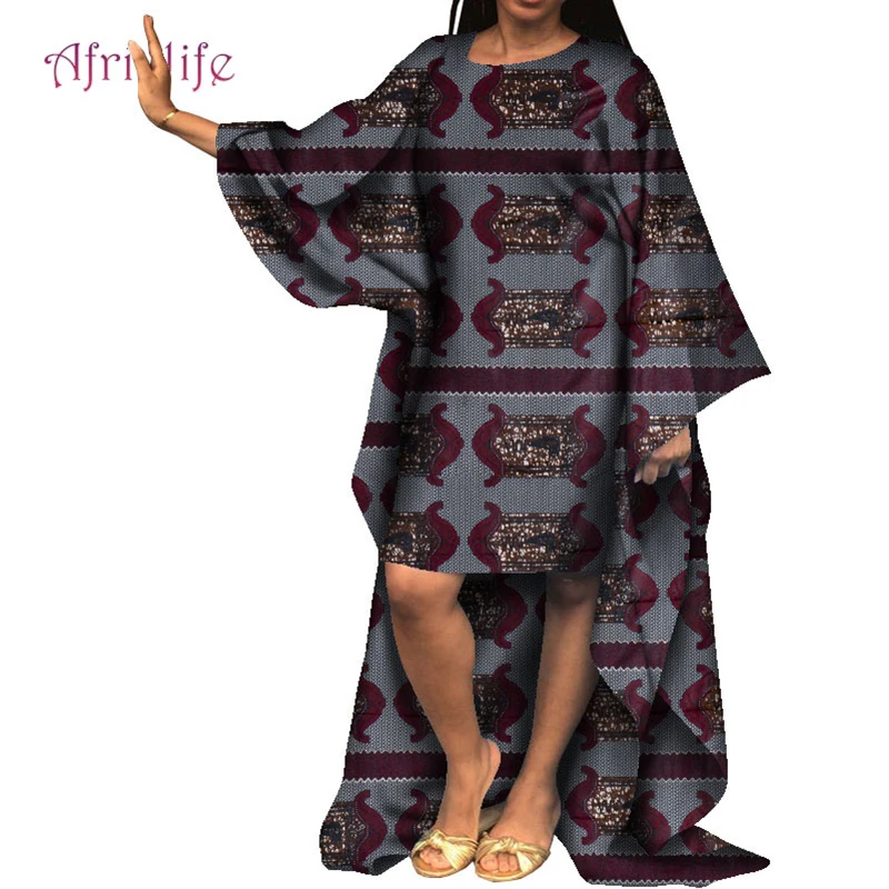 

African Dress Women Casual Dashiki Print Plus Size Clothing for Lady Party WY8419