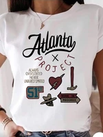 art atlanta project stranger things summer design t shirt women clothing short sleeve crewneck graphic t shirt studentdrop ship