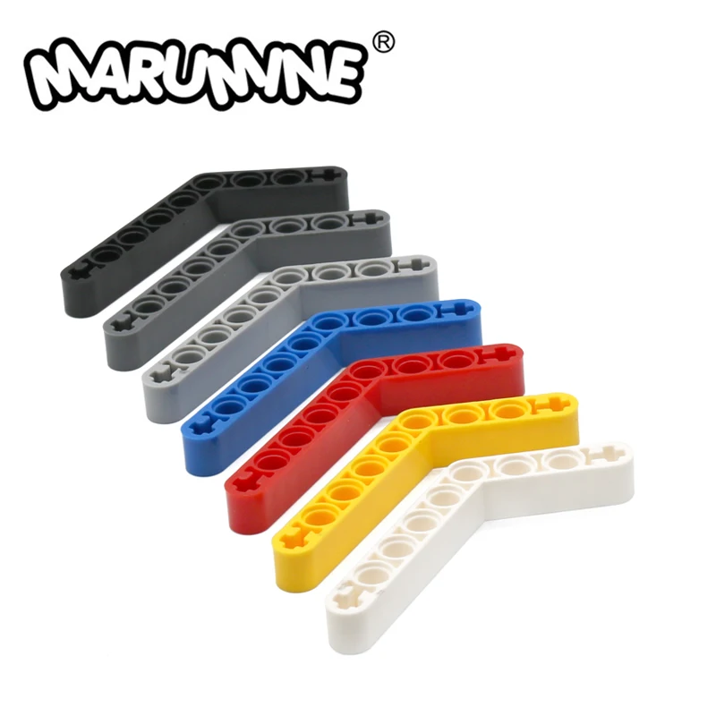 

Marumine 10PCS Beams Liftarm 6x4 Bent Thick MOC Technology Bricks Parts Accessory Toy Creative Building Blocks Compatible 6629