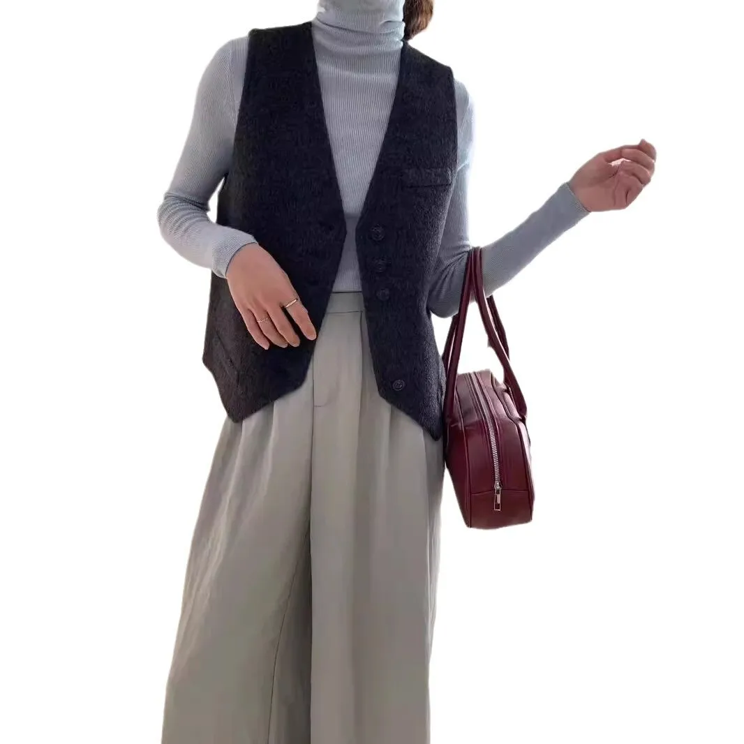 Осень/зима 2023 новое двустороннее кашемировое пальто из флиса яка высокого