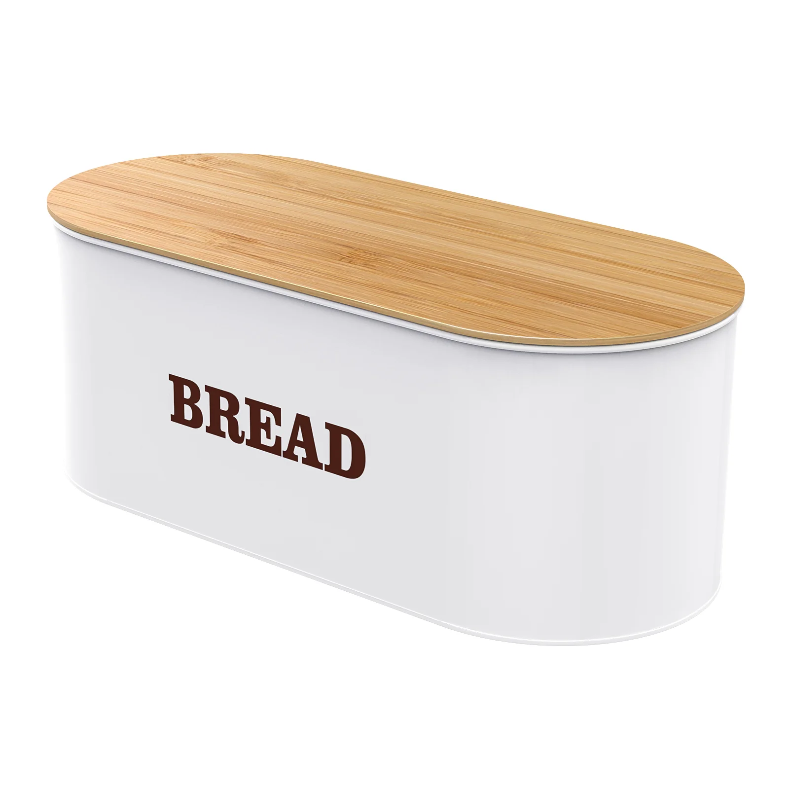 

Metal Bread Box Bread Storage Organizer Holder with Lid for Kitchen Countertop )