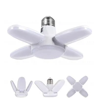 e27 led light industrial bulb 110v 220v 28w foldable fan blade light ceiling lamp for garage warehouse living room lighting lamp