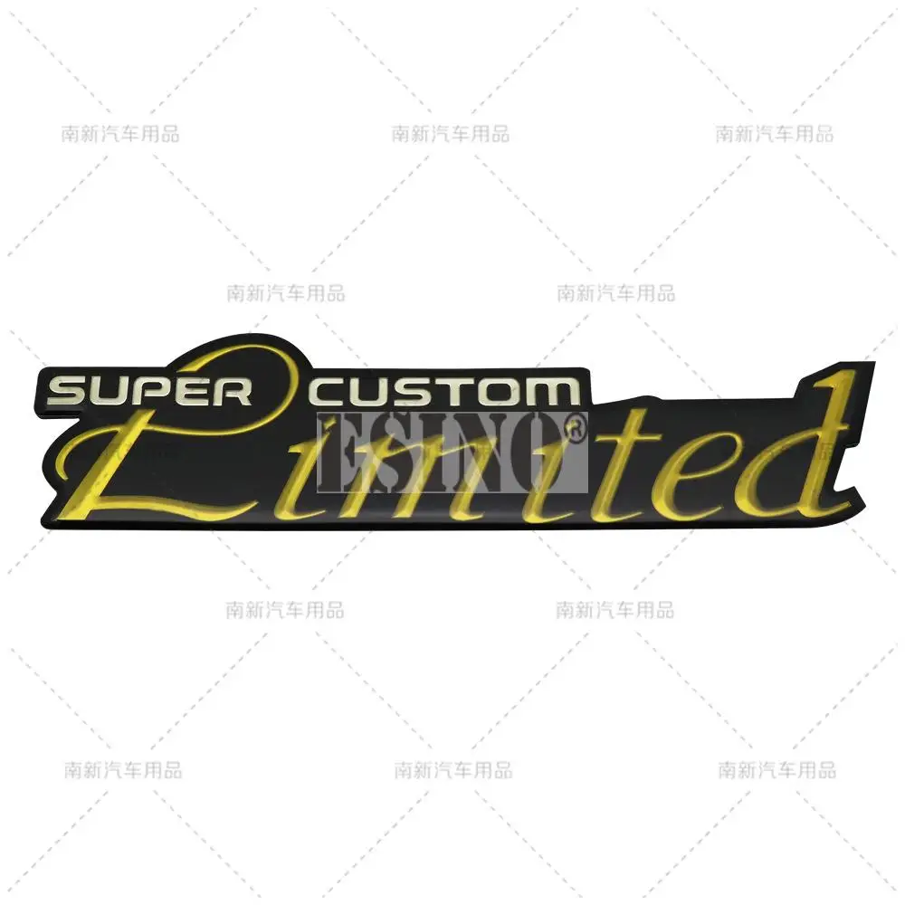 Автомобильный Стайлинг 3D супер пользовательские ограниченные декоративные алюминиевые клейкие эмблемы для багажника наклейки для тела автомобильные аксессуары
